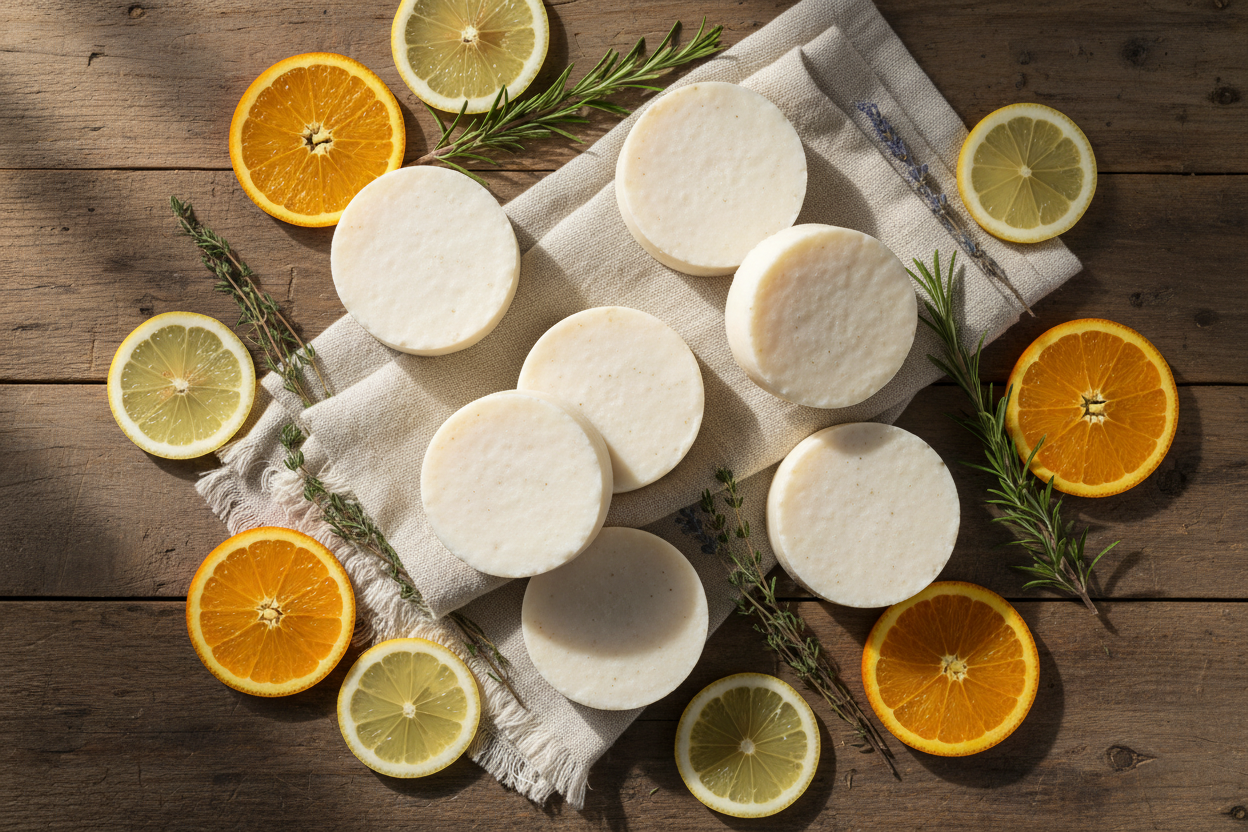 Kitchen Bar Soap Round White