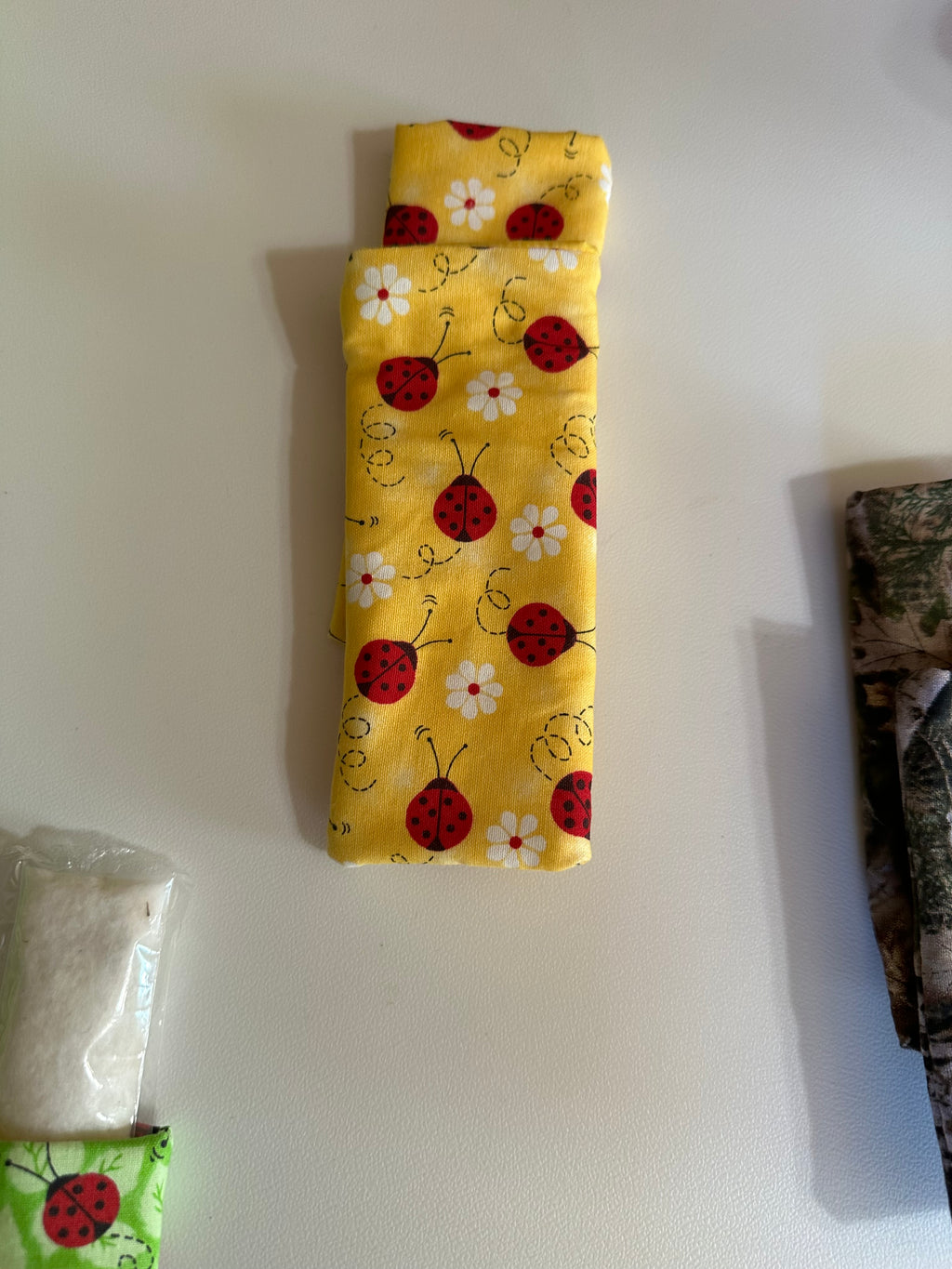 Yellow with Lady Bugs Freeze Pop Cozy