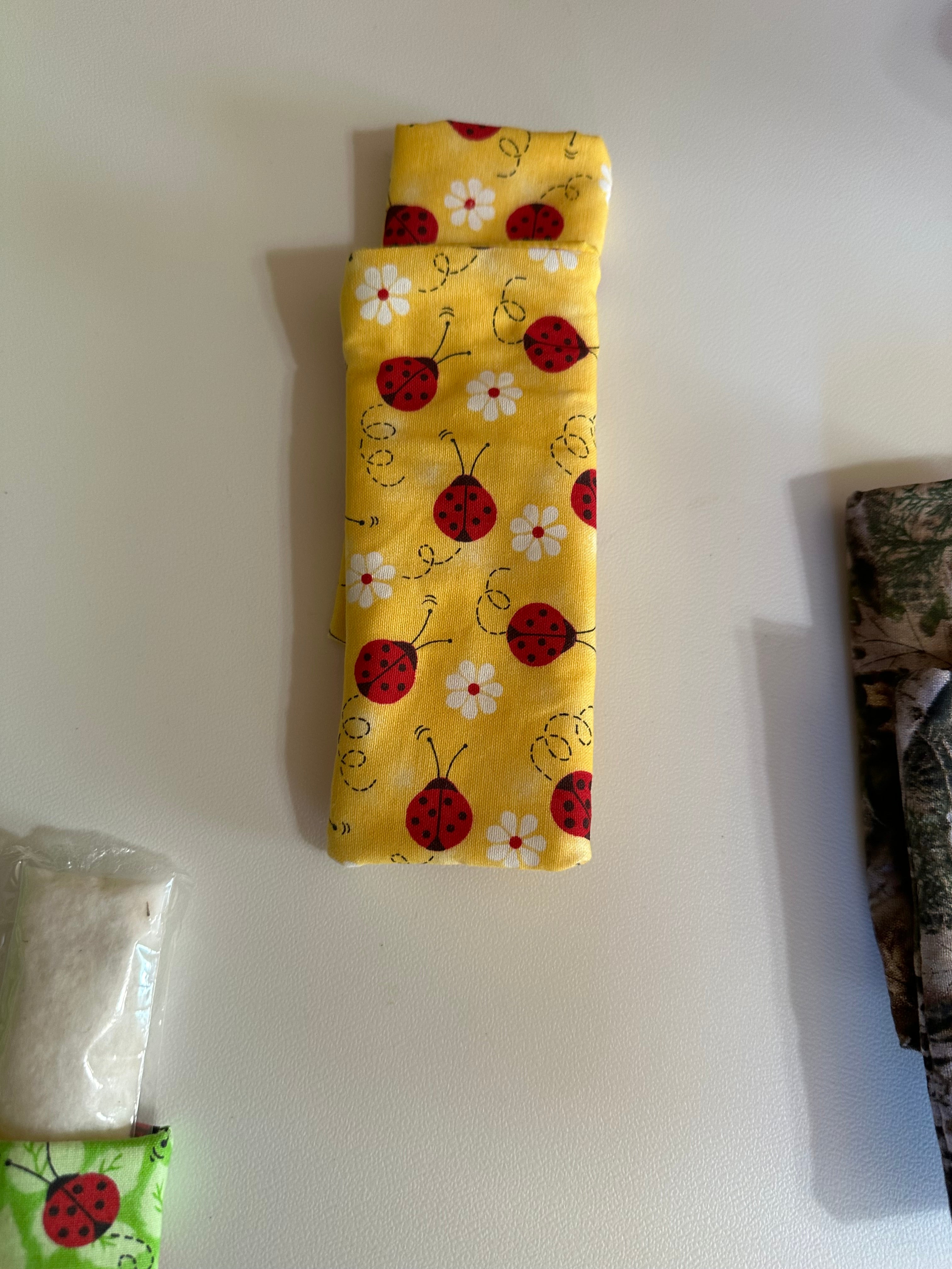 Yellow with Lady Bugs Freeze Pop Cozy