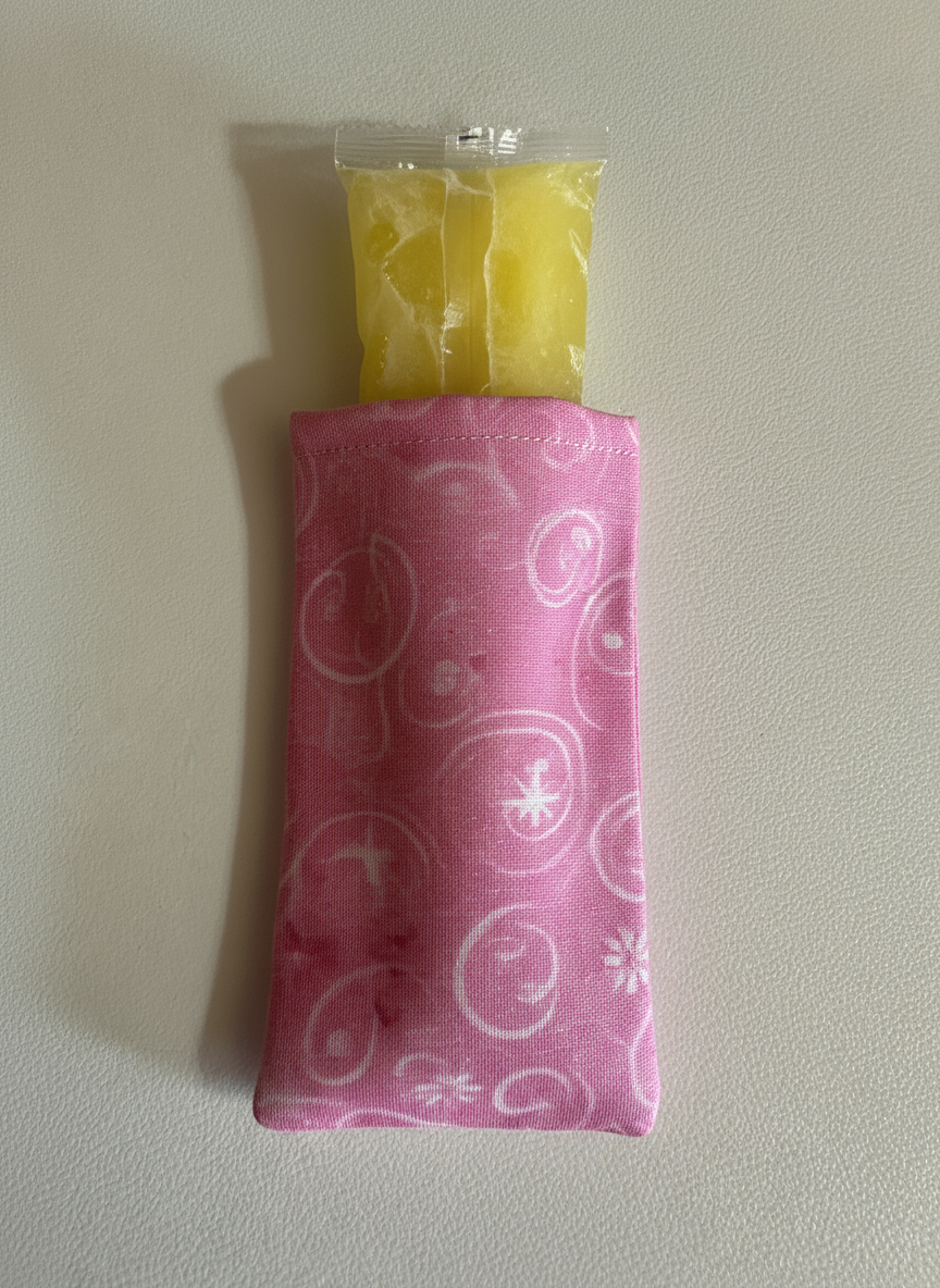 Pink Swirl Freeze Pop Cozy