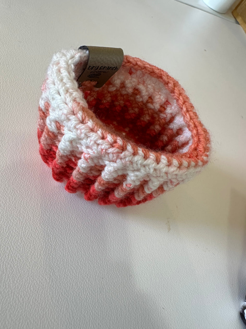Red Peach and White Pint Cozy