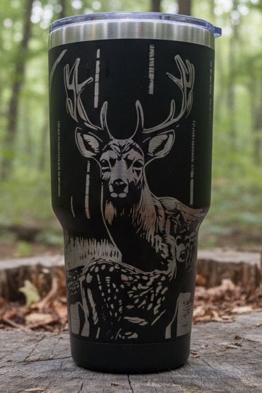 Deer in the woods 30 oz Tumbler