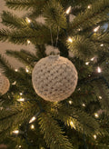 Cream Star Pattern Ornament