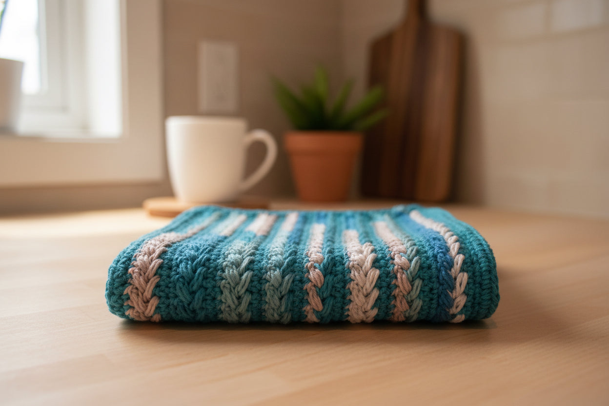 Aqua/Teal wash cloth
