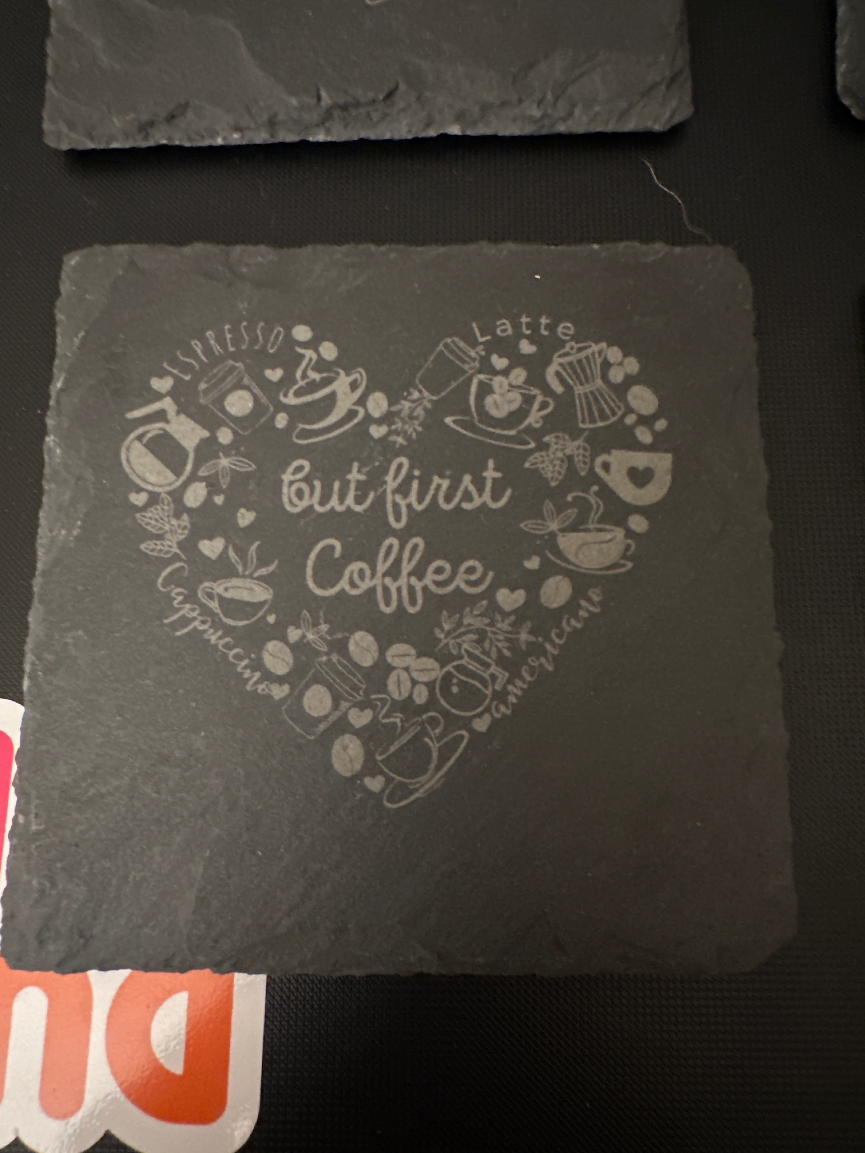 Slate coasters