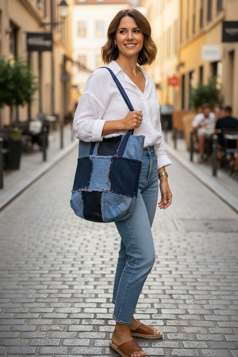 Denim “Rag” Bag