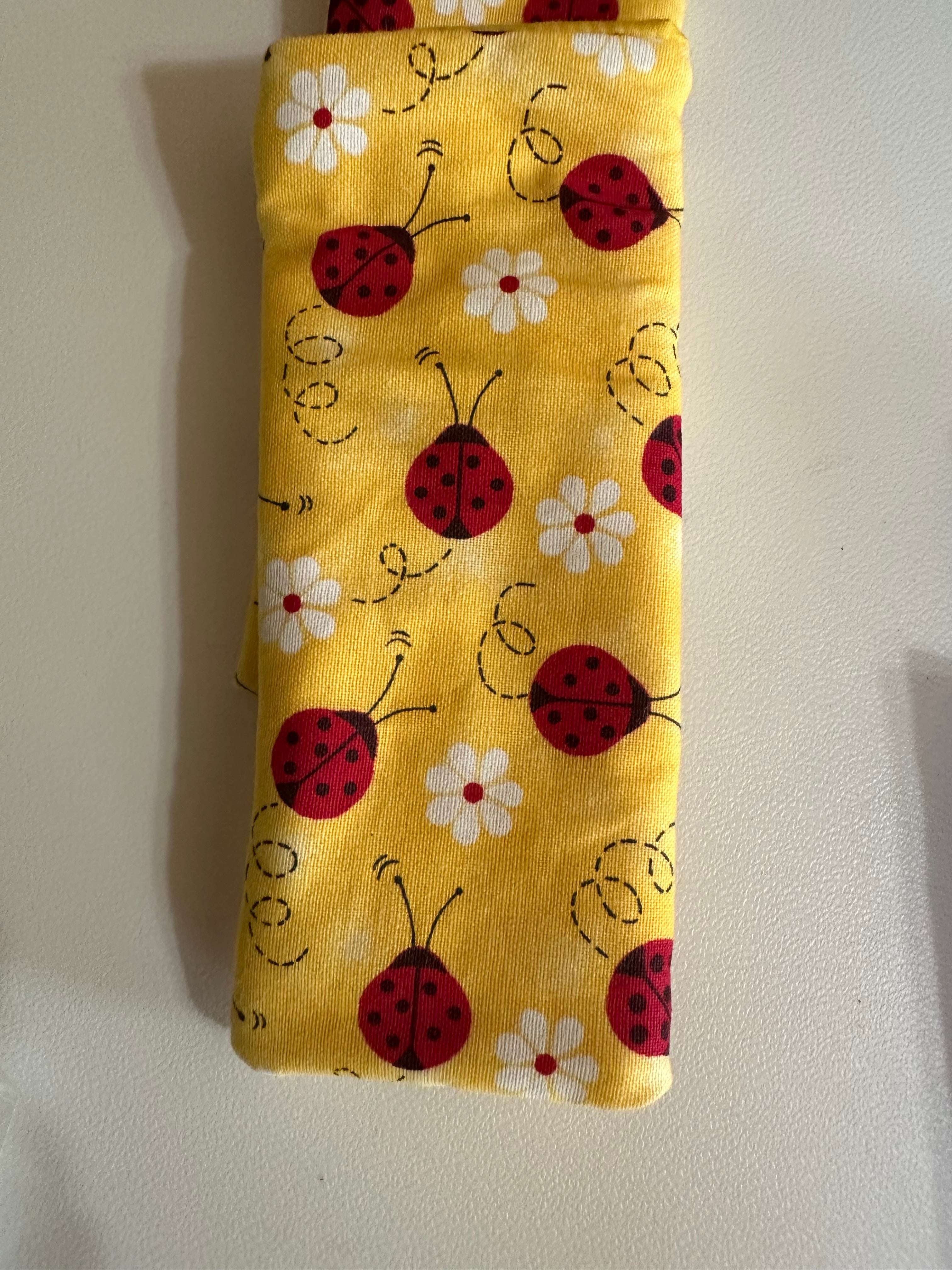 Yellow with Lady Bugs Freeze Pop Cozy