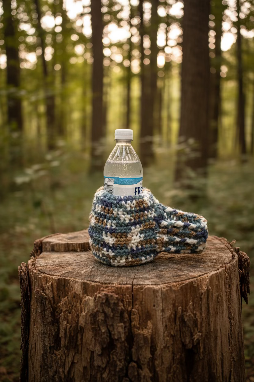 Drink Mit (tan blue white)
