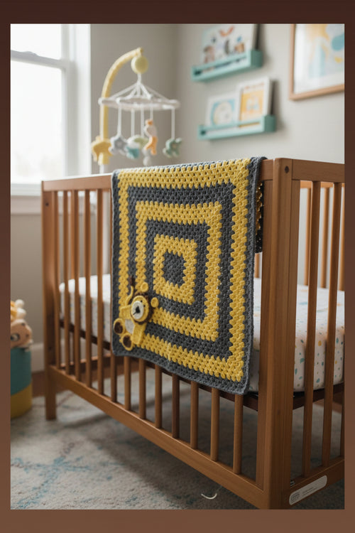 Baby Blanket with Lion applique