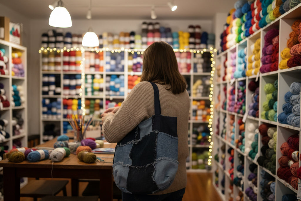 Carry All Bag with Fraying