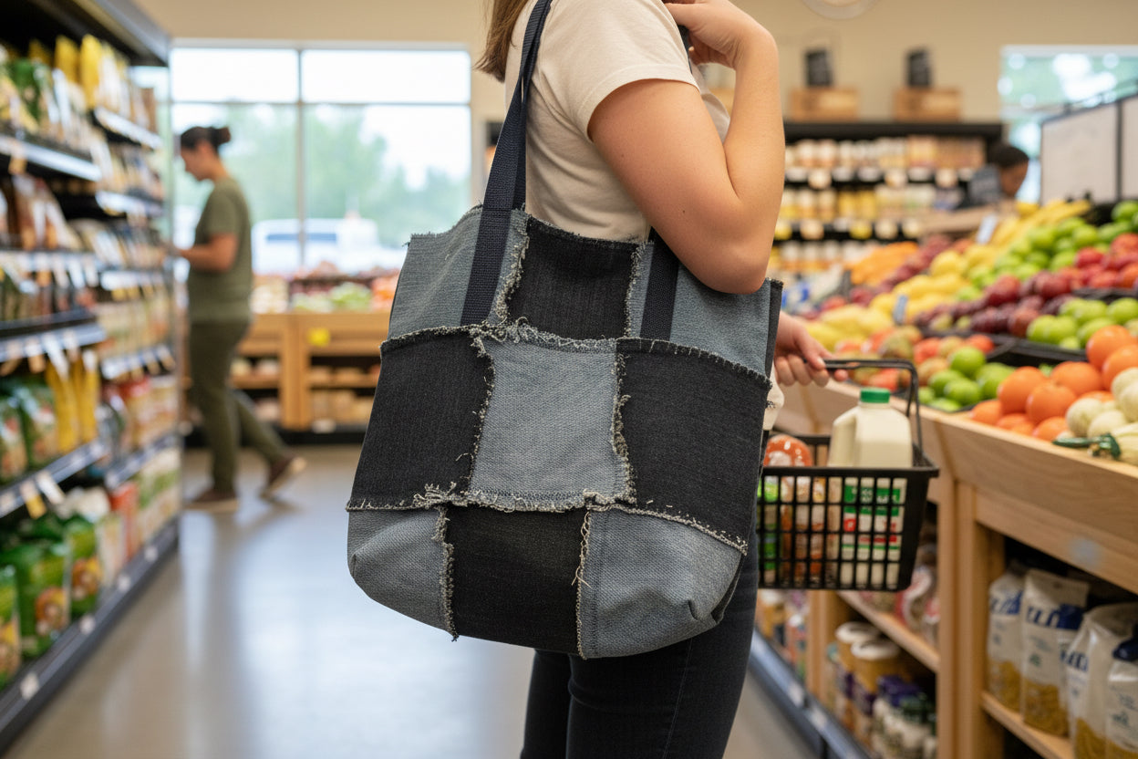 Carry All Bag with Fraying